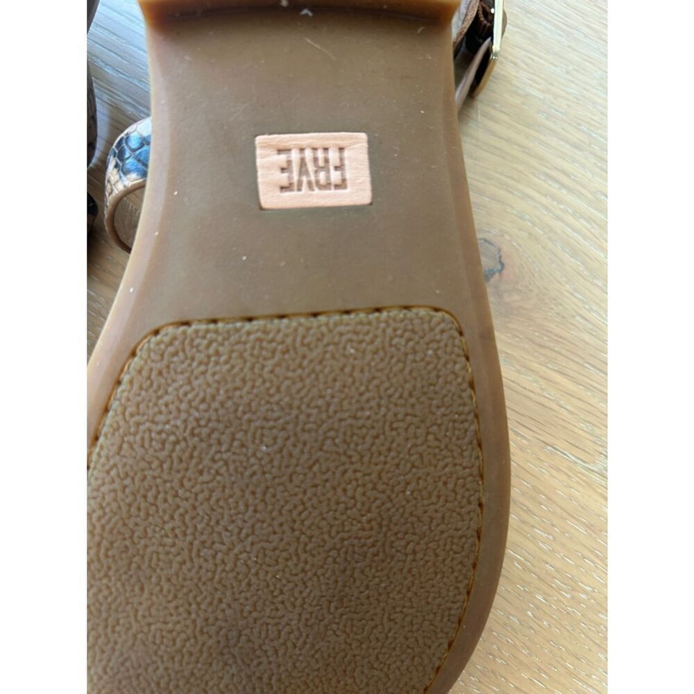 FYRE TAYLOR SANDAL, Tan Snakeskin, Size 9, NWOT - Picture 6 of 9